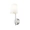 Z-Lite Winward 1 Light Wall Sconce, Polished Nickel & White 816-1S-PN - alternate 1